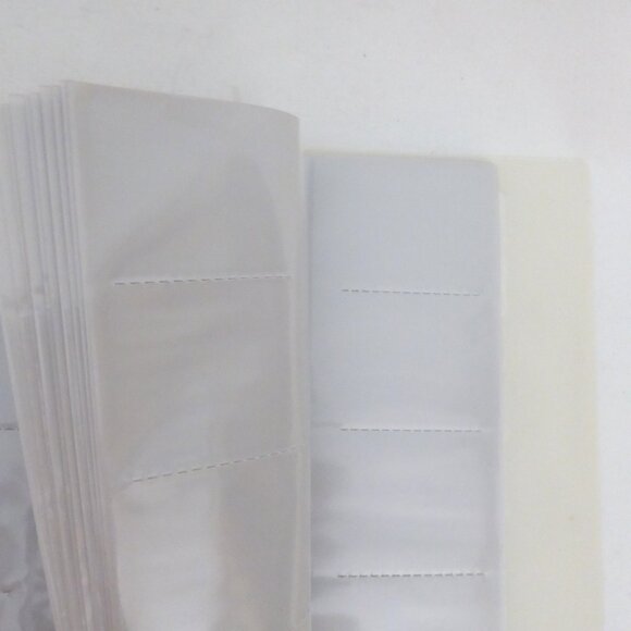 NEW 500 BUSINESS CARD RINGED BINDER CARD HOLDER SLEEVES & TABS JAPAN - Picture 7 of 12